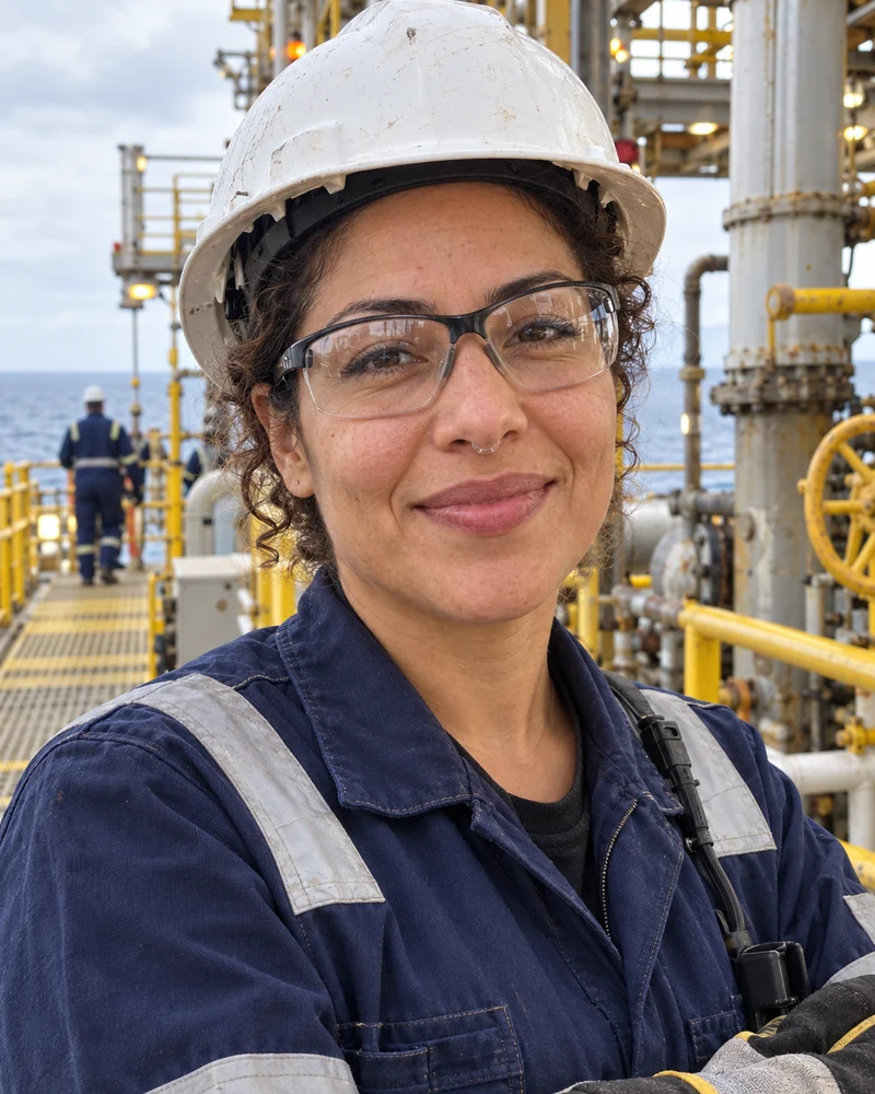 An engineer on an industrial site wearing NASMA