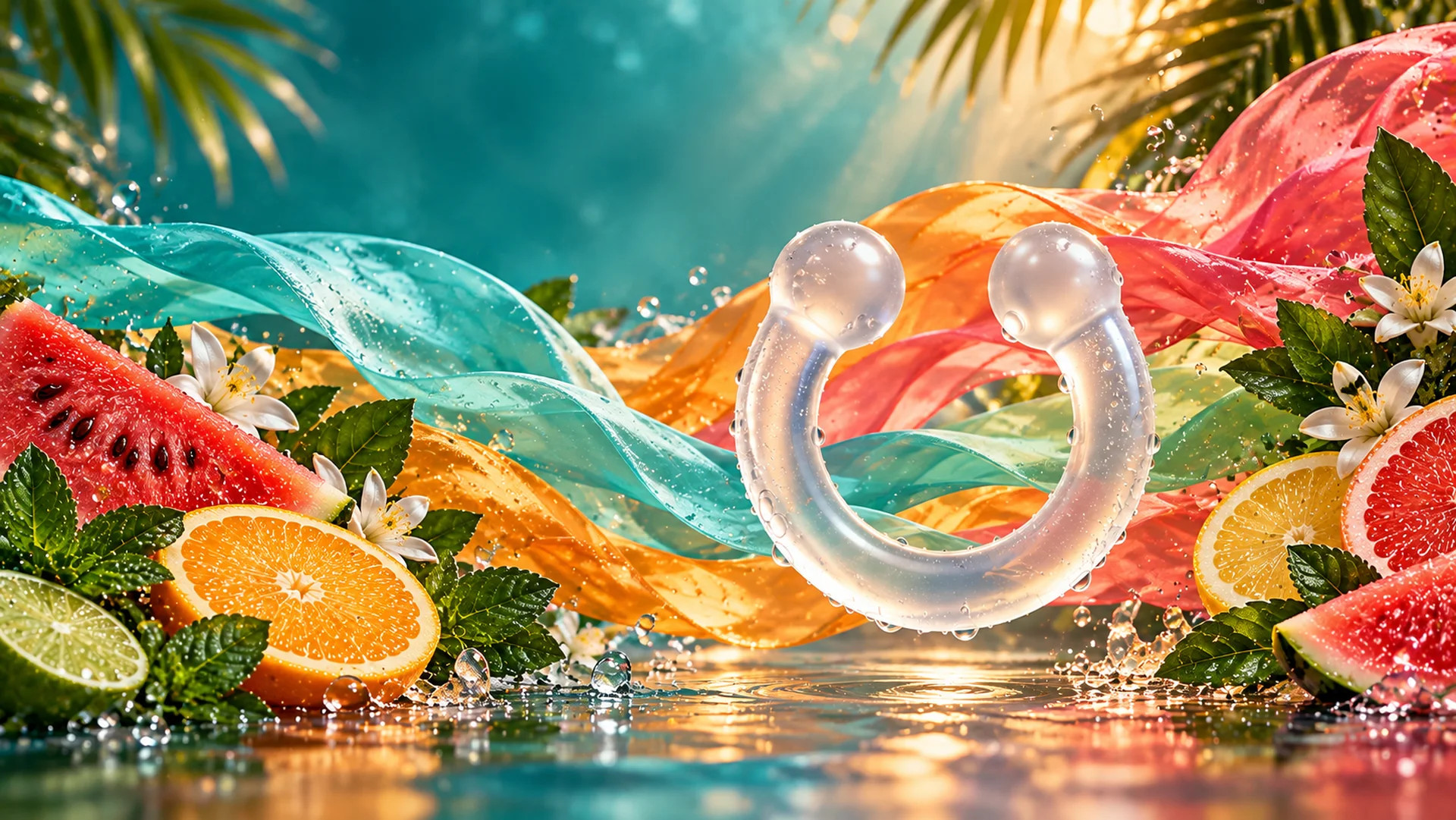 The clear NASMA ring among watermelon, citrus, mint and flowing colour